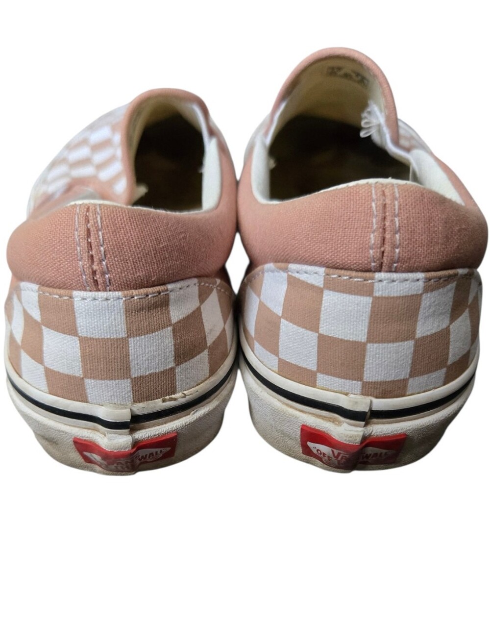 🌸 Vans Classic Slip-On Checkerboard Sneakers | Misty Rose | Women's 8.5 - Picture 7 of 13